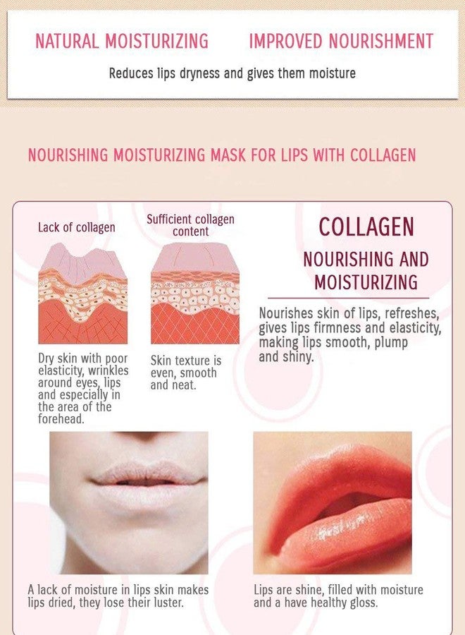 Felico Lip Mask, 30PCS Collagen Crystal Pink Care Gel Pads, Moisturizing Anti-Wrinkle Anti-Aging Firm Hydrate Lips, Remove Dead Skin Fine Lines Moisture Essence Make Your Dry Lip Attractive Sexy - Image 2